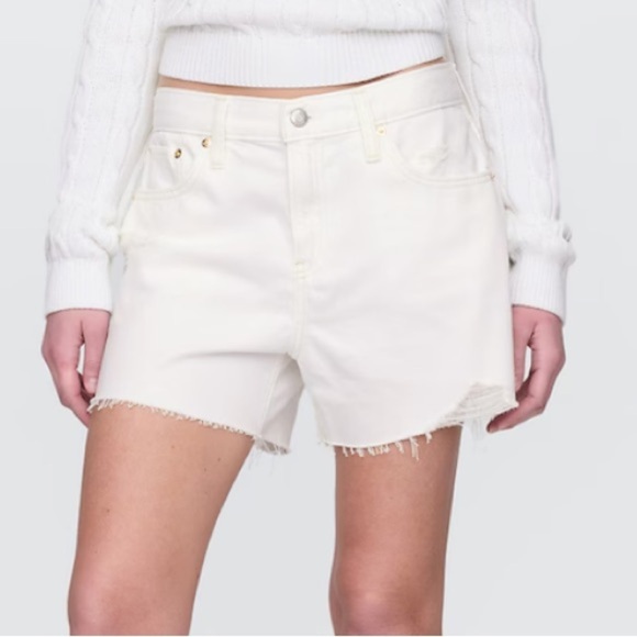 Universal Thread Pants - Universal Thread 90s Baggy Jean shorts White Distressed Size 14